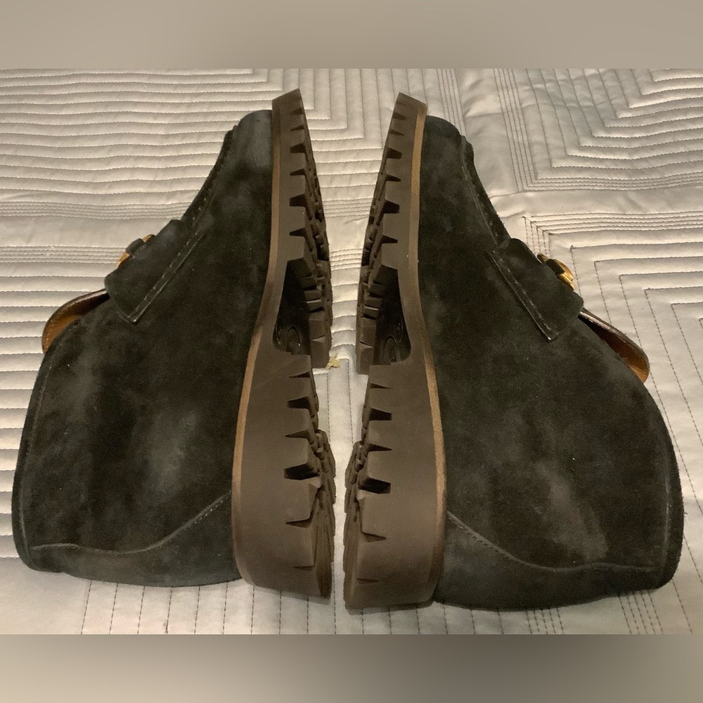 GUCCI Women’s cSuede Horsebit Ankle Boots Size 7 - Picture 11 of 13